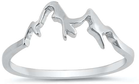 Sterling Silber 925 Berge Ring J 1/2