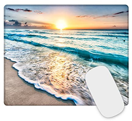 Mauspad Gaming Mousepad with Designs Stitched Edges 26 x 21 x 0.3 cm for PC, Laptop, Home Office (5361)