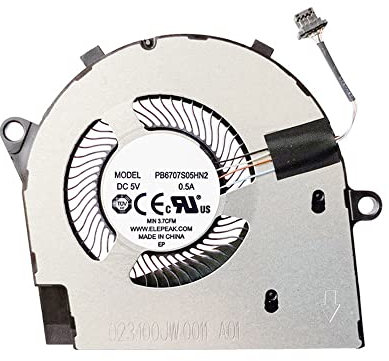 RAKSTORE Ventilador de CPU para portátil compatible con Dell Inspiron 5401, 5402, 5405, 5408, 5409, ventilador silencioso de repuesto PB6707S05HN2