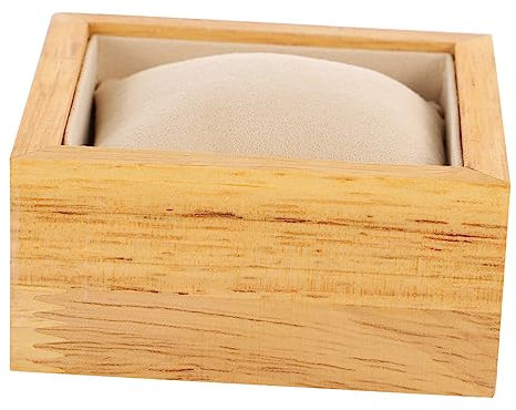 Mikikit Beiger Uhrenständer mit Kissen für Armbanduhr Präsentation