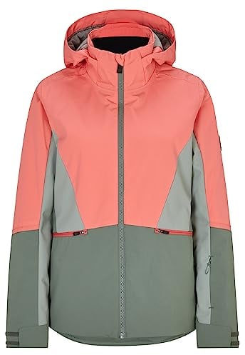 Ziener Damen TAIMI Ski-Jacke/Winter-Jacke | warm, atmungsaktiv, wasserdicht, vibrant peach, 36