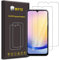 WFTE [Lot de 2 Verre Trempé pour Samsung Galaxy A25 5G, 0,26mm Film de Protection d'écran avec Haute Transparence à 99%, Anti-Trace Protecteur avec Dureté 9H Glass