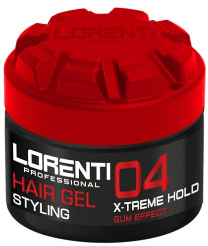 LORENTI TOKYO & SEOUL Barber Styling Gel 04 X-Treme Gum Effect Hold 300ml - Haargel für Herren - Starker Halt - Kein Verkleben - Ohne Rückstände - Alkoholfrei - Wet Look