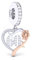 60th Birthday Charm Pandora Fitting 925 Sterling Silver & Rose Gold Dangle For Mum, Grandma