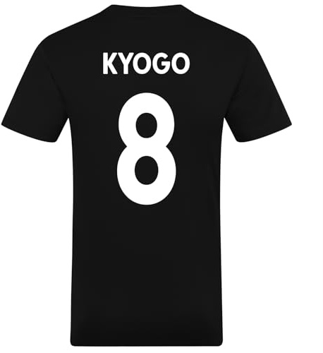 Celtic FC Mens Kyogo 8 Poly T-Shirt Black Green Stripe Medium