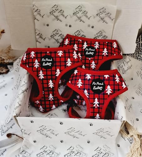 Winter Wonderland Hundegeschirr, kariert, Größe XS