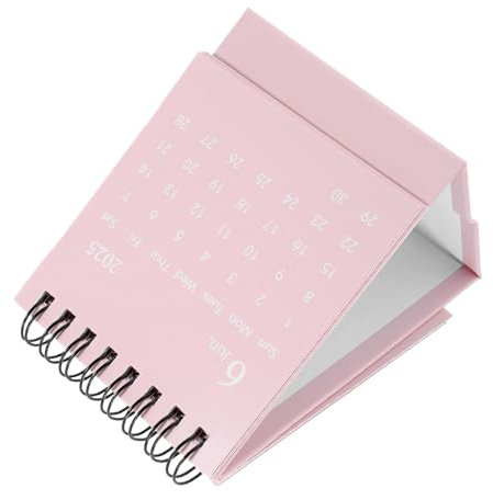 HOODANCOS Mini Tischkalender Einfacher Monatskalender Im Minimalistischen Design Für Büro Und Zuhause Stabiler Stand Als Schreibtischaccessoire Für Effizientes Zeitmanagement