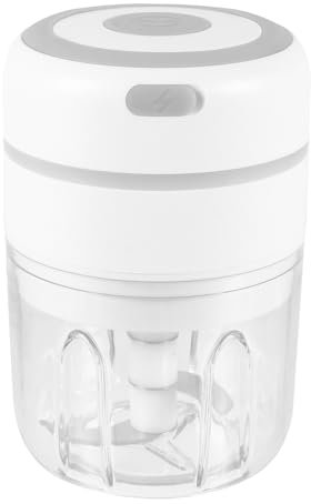 FUNOMOCYA Picadora de Y Ajo Eléctrica de 250 Ml Trituración Rápida para Condimentar Y Cocinar Fácil de Usar