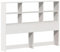 vidaXL Tête de Lit avec Rangement en Bois Massif de Pin - Blanc 140 cm - Sur Pied