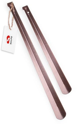 SULPO Lot de 2 pièces 51cm & 66cm Chausse pied en acier inoxydable - Chausse pied long - Chausse pied metal avec trou de suspension - Chausse pied long metal - Grand chausse pied