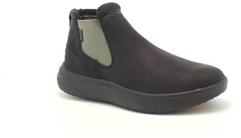 Jeep Kobi Chelsea stivaletto in PU Black da uomo JM42130A (Nero, Sistema Taglie Calzature EU, Adulto, Uomo, Numero, Media, 41)