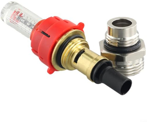 BlissfulAbode DN25 Krümmer Durchflussmesser Heizung Krümmer Durchflussmesser Durchflussmesser für Wasser Fußbodenheizung Krümmer Durchflussregler DN25