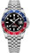 Pagani Design 1662 GMT Herrenuhr Automatik NH34 Mechanische Herrenuhr mit Zwei Zeitzonen und Kalender Wasserdicht Edelstahl Leuchtend Business （blau rot-5）