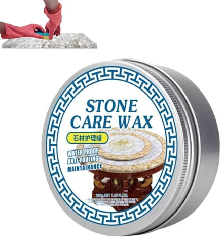 Stone Polishing Compound, Stone Care Varnish 200g | Stone Restoration Wax for Marble Furniture, Ceramic Tiles, Stone Floors, Stone Walls, Pier Countertops