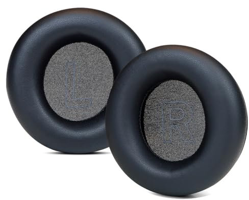 Taoricen Ersatz-Ohrpolster Kompatibel mit B&O Beoplay H4/H6/HX/H9 Gen 3 Kopfhörer, Kopfhörer-Zubehör Protein-Leder Schaumpolster (Schwarz)