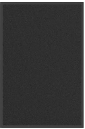 vidaXL Fußmatte Schwarz 60x90 cm