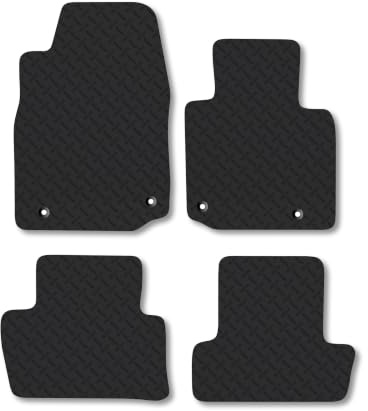 Mazda MX-30 (2020+) 5mm Rubber Car Mats | Heavy Duty Rubber Tailored Fit Floor Mats Full Coverage Durable Waterproof Accessories Easy Clean Anti Slip Made in the UK