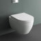 Alpenberger Dusch WC Toilette | Wand WC mit Bidet Funktion | WC Sitz mit Absenkautomatik | Hänge WC aus Keramik in Weiß | Kloschüssel 52,5 cm Lang