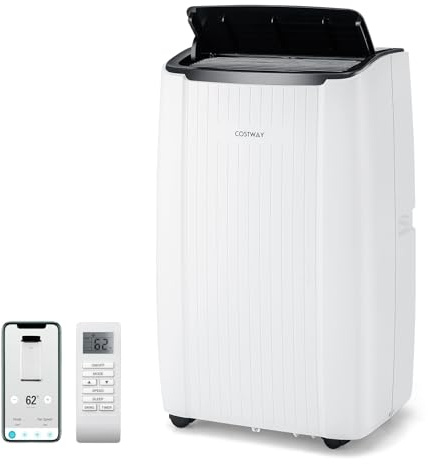 FANTASK 14000BTU mobile Klimaanlage mit Abluftschlauch, 4-in-1 Klimagerät mit Heizung