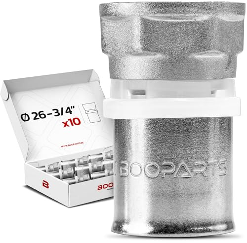 BOOPARTS – 10 Pièces – Manchon Femelle à Sertir Ø26–3/4F(20/27) | Raccord Droit Multicouche Contour TH | Raccord Plomberie Étanche pour Chauffage et Eau Sanitaire