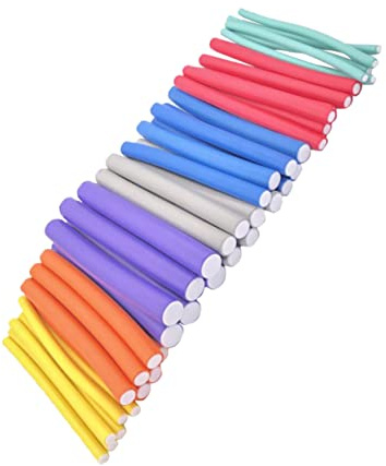 Vaguelly 42 Stück Teiliges Haarwickler Set Flexibler Lockenwickler für Mühelose Frisuren Geeignet für Haartypen und Bequem im Schlaf Verwendbar Zufällige Farbe Zufällige Farbe