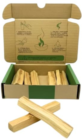 SALVIA | Palo Santo Natürlich 50g (5-7 Sticks) | Räucherholz für Energetische Reinigung, Meditation, Yoga, Entspannung | Heiliges Holz aus Peru