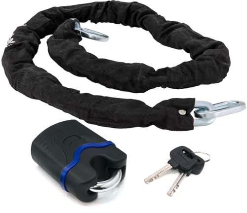Catena Antifurto Antiscasso Centata da Ø 10mm Con lucchetto ad Arco Lunghezza 150 Cm Auto Moto Scooter Bicicletta