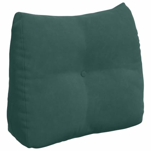 vidaXL Rücken Kissen Dunkelgrün 60 x 24 x 50 cm Samt