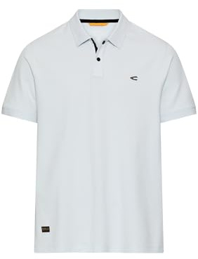 camel active Herren Poloshirt mit Kontrastdetails Himmelblau, menswear-6XL