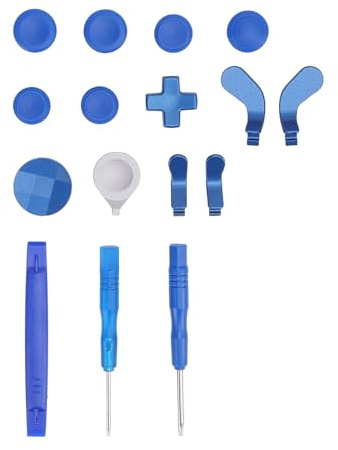 Rosvola Levette di Ricambio per Kit Joystick Elegante Series 2 Core per Giocatori 6 Levette in Acciaio Inossidabile Blu 4 Paddle