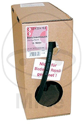 Dresselhaus Benzinschlauch Kraftstoffschlauch mit Garngeflecht nach DIN 73379 Inhalt je Spule - 15 m, 3,2 x 7 mm, 1 Stück