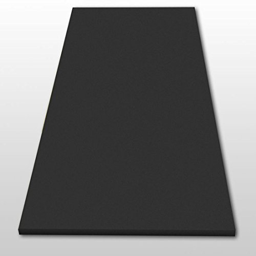 Schaumstoff - glatt, ca. 100x200x9cm, in der Farbe Anthrazit Schwarz I Akustik I Dämmung I Verpackung I Schall I Basteln usw.