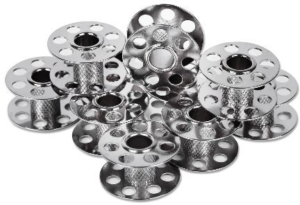10 Spulen 12mm für BERNINA CB-Greifer Metallspulen