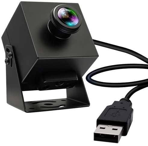ELP 48MP USB Camera 6000P Ultra HD 8K Webcam With Fisheye Lens Security Cam Plug and Play For Computer Laptop PC Raspberry Pi Jetson Nano