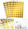 Wandtattoo Goldene Konfetti Punkte – 192 Aufkleber im Set – Farbe Gold – 3,3 cm Druchmesser