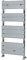 Milano Lustro Chrome Flat Panel Heated Towel Rail - 1000mm x 450mm