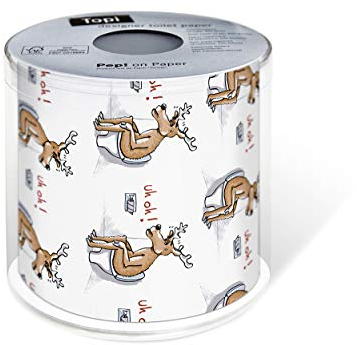 1 Toilettenpapier Weihnachten Elch Rudolph Rentier 200 Blatt, 3 lagig