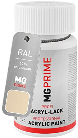 RAL 1015 Ivoire clair/Light ivory mat satiné stylo retouche 50 ml à séchage rapide
