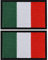 Patch tessuta bandiera italiana bandiere italiane patch orgoglio abbigliamento morale schiena tattiche patch gancio e fibbia per uniforme militare, borsa tattica giacca, jeans, zaino squadra, cappello