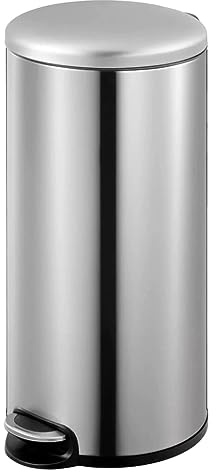 EKO Maggy Tretmülleimer 30 Liter - Edelstahl- Kunststoff - Matt