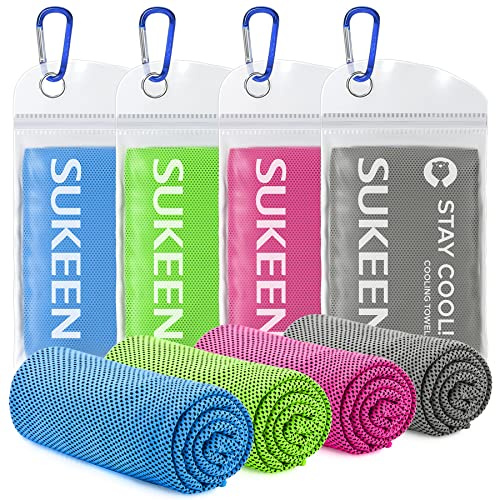 Kühltuch Set, kühlendes Handtuch Kühltücher Hals, Handtuch kühlend, Cooling Towel, Kühltücher Sport, Kühlendes Tuch, Eishandtücher für Wandern, Laufen, Tennis, Reisen,