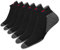 NAVYSPORT Chaussettes Homme Sport Coton Coussin - Lot de 6 Paires Chaussettes Courtes Unisexe (Taille: 47-49, Noir)
