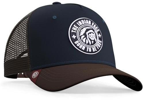 The Indian Face Unisex Born to Be Free Baseball Kappe, Bleu, One Size