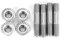 Lot de 4 Goujons de Collecteur D'échappement en Acier Inoxydable 304 M8 X 1,25 Mm, Longueur 42 Mm.