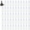 FWEEK 100PCS Plastic Dropper Bottles 15ml Small Empty Squeezable Dropper Bottle, White Translucent Eye Liquid Empty Dropper Bottles with Cap