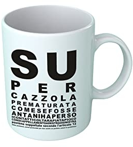 Overthetee Tazza Divertente - Supercazzola Come se Fosse Antani - Film Italiani -Tazze con Stampa - Padre Amico Idea Regalo