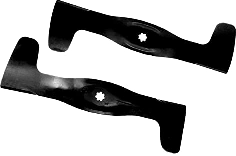 Lot de 2 lames de 47,5 cm compatibles avec JOHN DEERE X115R X116R X117R X135R X146R X147R / SABO 92H