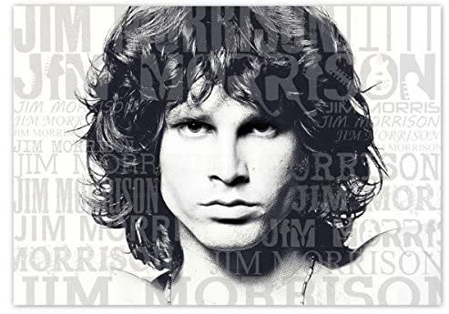 Jim Morrison H693M_PL1Z Foto-Poster, Wanddekoration, 100 x 70 cm