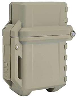 wisoolkic Camping Reisen Feuerzeug Fall Abnehmbare Feuerzeuge Cover Shell Protector Box Container Zubehör Ersatz für Zippo, Schlammfarbe