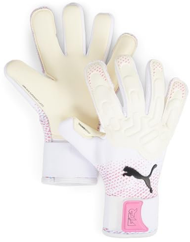 PUMA FUTURE Pro Hybrid - Guanti da portiere Adulti unisex, PUMA White-Poison Pink-PUMA Black, 8-041924